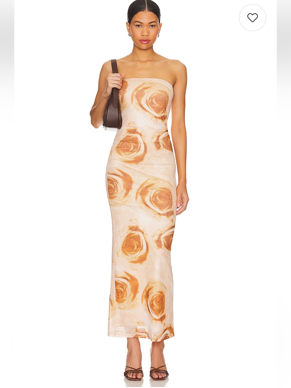 More to Come Oksana Floral Strapless Maci Dress size XS